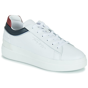 鞋子 女士 球鞋基本款 Tommy Hilfiger Th Feminine Leather Sneaker 白色