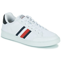 鞋子 男士 球鞋基本款 Tommy Hilfiger Retro Cupsole Knit Mix Stripes 白色
