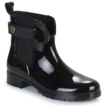 鞋子 女士 雨靴 Tommy Hilfiger Ankle Rainboot With Metal Detail 黑色