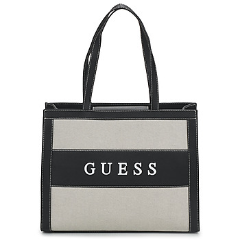 包 女士 购物袋 Guess MONIQUE WB 黑色 / 米色