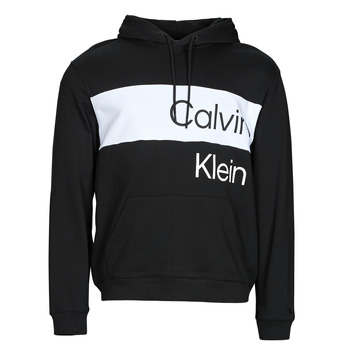 衣服 男士 卫衣 Calvin Klein Jeans INSTITUTIONAL BLOCKING HOODIE 黑色 / 白色