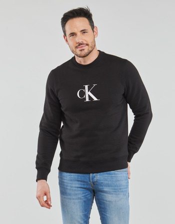 衣服 男士 卫衣 Calvin Klein Jeans CK INSTITUTIONAL CREW NECK 黑色