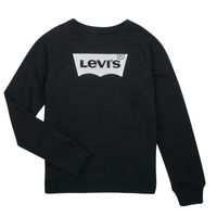 衣服 女孩 卫衣 Levi's 李维斯 LOGO CREW 黑色