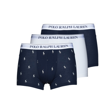 内衣 男士 拳击 Polo Ralph Lauren CLASSIC TRUNK X3 海蓝色 / 白色