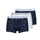 内衣 男士 拳击 Polo Ralph Lauren CLASSIC TRUNK X3 海蓝色 / 白色