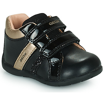 鞋子 女孩 球鞋基本款 Geox 健乐士 B ELTHAN GIRL 黑色 / 金色