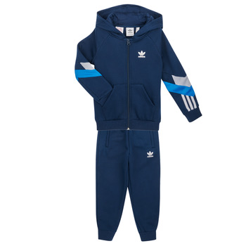 衣服 儿童 厚套装 Adidas Originals 阿迪达斯三叶草 HL6862 海蓝色