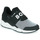 鞋子 男孩 球鞋基本款 BOSS J29296 黑色 / 白色