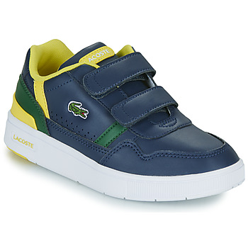 鞋子 男孩 球鞋基本款 Lacoste T-CLIP 海蓝色 / 黄色