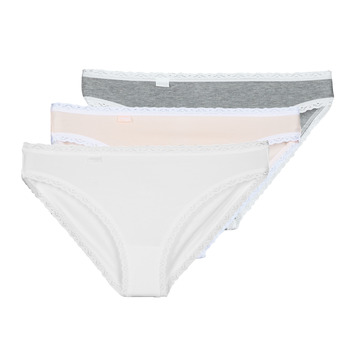 内衣 女士 底裤 Sloggi  WEEKEND TAI X3 白色 / 灰色 / 玫瑰色