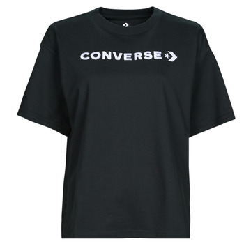 衣服 女士 短袖体恤 Converse 匡威 WORDMARK RELAXED TEE Converse / 黑色