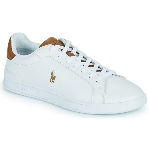 鞋子 男士 球鞋基本款 Polo Ralph Lauren HRT CT II-SNEAKERS-LOW TOP LACE 白色 / 棕色