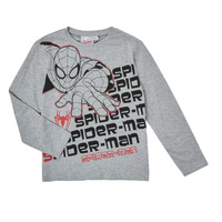 衣服 男孩 长袖T恤 TEAM HEROES KIDS T-SHIRT SPIDER-MAN 灰色