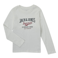 衣服 男孩 长袖T恤 Jack & Jones 杰克琼斯 JJELOGO TEE LS O-NECK 红色