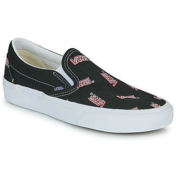 鞋子 平底鞋 Vans 范斯 CLASSIC SLIP-ON 黑色 / 红色