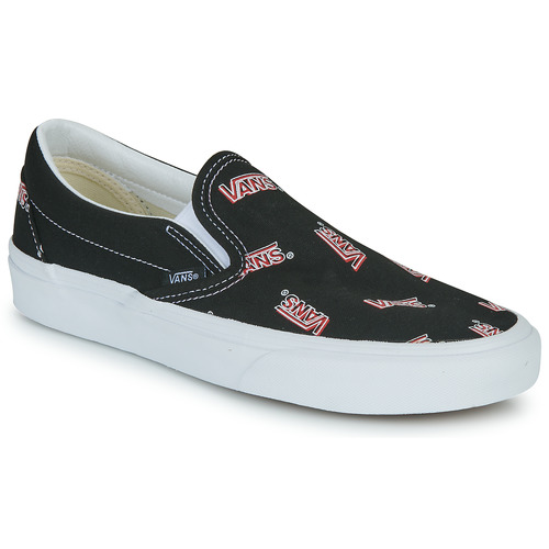 鞋子 平底鞋 Vans 范斯 CLASSIC SLIP-ON 黑色 / 红色