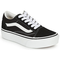 鞋子 儿童 球鞋基本款 Vans 范斯 UY Old Skool Platform 黑色 / 白色