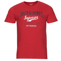 衣服 男士 短袖体恤 Jack & Jones 杰克琼斯 JJELOGO TEE SS O-NECK 2 COL 红色