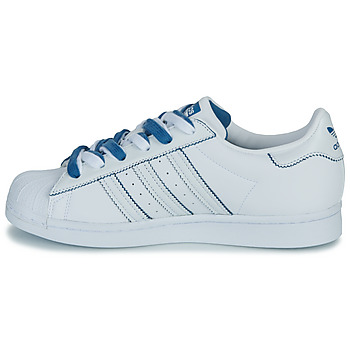 Adidas Originals 阿迪达斯三叶草 SUPERSTAR W 白色 / 蓝色
