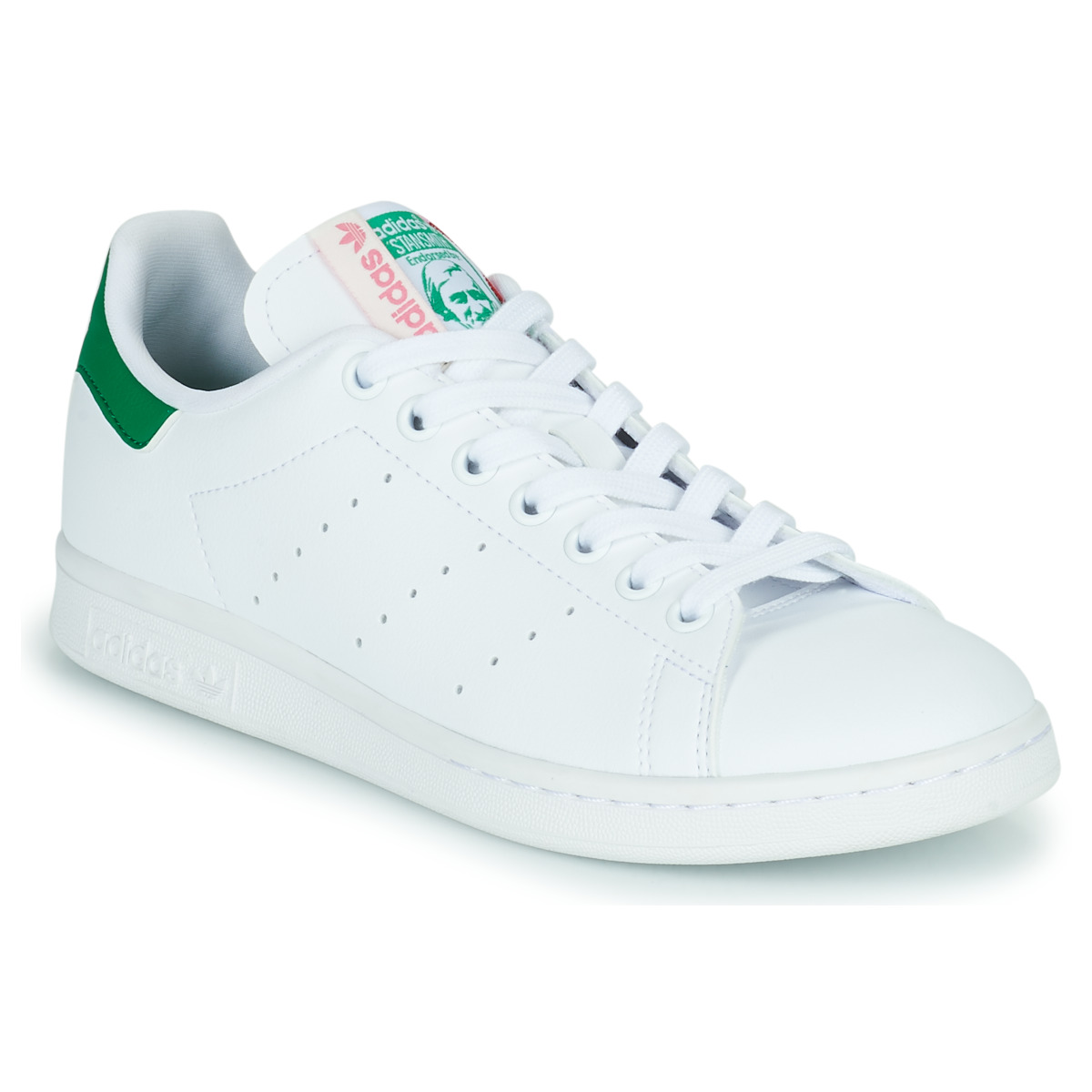 鞋子 女士 球鞋基本款 Adidas Originals 阿迪达斯三叶草 STAN SMITH W 白色 / 绿色