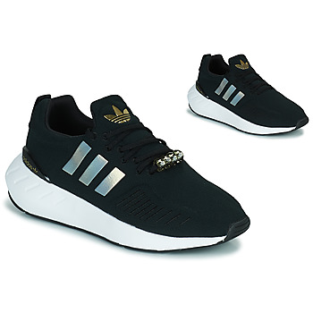 鞋子 女士 球鞋基本款 Adidas Originals 阿迪达斯三叶草 SWIFT RUN 22 W 黑色