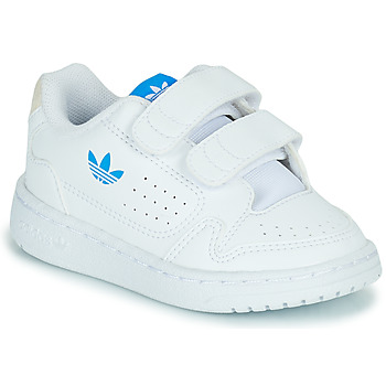 鞋子 儿童 球鞋基本款 Adidas Originals 阿迪达斯三叶草 NY 90 CF I 白色 / 蓝色