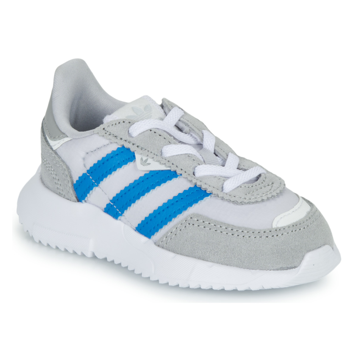 鞋子 男孩 球鞋基本款 Adidas Originals 阿迪达斯三叶草 RETROPY F2 EL I 灰色 / 蓝色