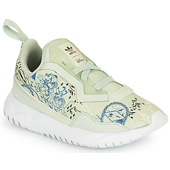 鞋子 儿童 球鞋基本款 Adidas Originals 阿迪达斯三叶草 ORIGINALS FLEX EL I 白色 / 绿色