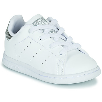 鞋子 女孩 球鞋基本款 Adidas Originals 阿迪达斯三叶草 STAN SMITH EL I 白色 / 银色
