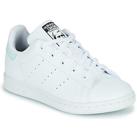 鞋子 儿童 球鞋基本款 Adidas Originals 阿迪达斯三叶草 STAN SMITH C 白色 / 蓝色
