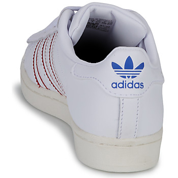 Adidas Originals 阿迪达斯三叶草 SUPERSTAR J 白色 / 红色