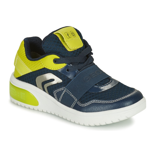 鞋子 儿童 球鞋基本款 Geox 健乐士 J XLED BOY 海蓝色 / 黄色