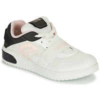 鞋子 女孩 球鞋基本款 Geox 健乐士 J XLED G. A - MESH+ECOP BOTT 白色 / 玫瑰色 / 黑色