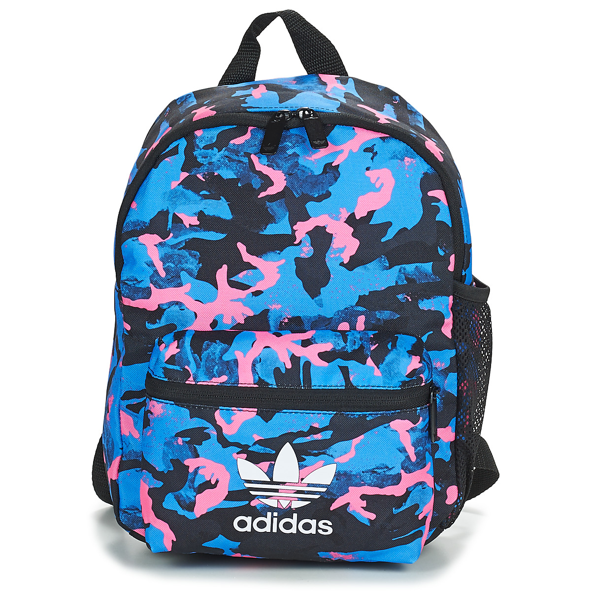 包 双肩包 Adidas Originals 阿迪达斯三叶草 CAMO INF BACKPACK 蓝色 / 玫瑰色
