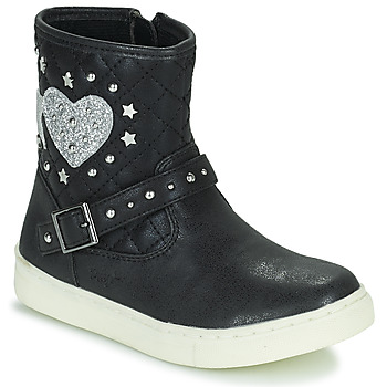 鞋子 女孩 短筒靴 Primigi B&G LUX 黑色 / 银灰色