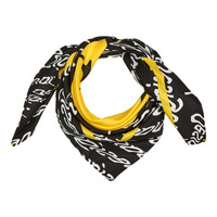 纺织配件 女士 围巾/披肩 Desigual SMILEY SQUARE 黑色 / 白色 / 黄色