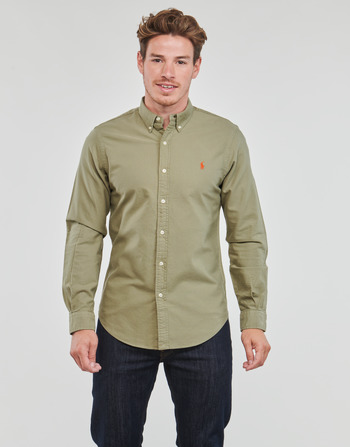 衣服 男士 长袖衬衫 Polo Ralph Lauren SLBDPPCS-LONG SLEEVE-SPORT SHIRT 卡其色 / Sage / 绿色