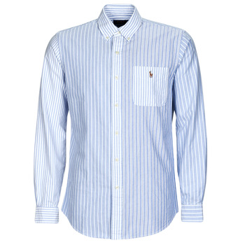衣服 男士 长袖衬衫 Polo Ralph Lauren CUBDPPPKS-LONG SLEEVE-SPORT SHIRT 蓝色 / 白色