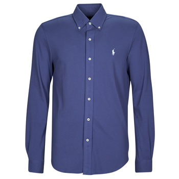 衣服 男士 长袖衬衫 Polo Ralph Lauren LSFBBDM5-LONG SLEEVE-KNIT 蓝色 / 天蓝 / Ight / 海军蓝