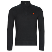 衣服 男士 羊毛衫 Polo Ralph Lauren PULL DEMI ZIP EN COTON 黑色