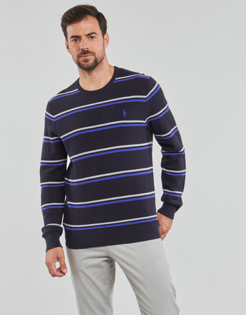 衣服 男士 羊毛衫 Polo Ralph Lauren LSTXTSTRCNPP-LONG SLEEVE-PULLOVER 海蓝色 / 蓝色 / 灰色