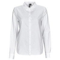 衣服 女士 衬衣/长袖衬衫 Pieces PCIRENA LS OXFORD SHIRT 白色