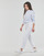 衣服 女士 衬衣/长袖衬衫 Pieces PCIRENA LS OXFORD SHIRT 白色 / 蓝色