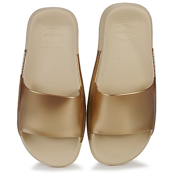 鞋子 女士 休闲凉拖/沙滩鞋 Havaianas 哈瓦那 SLIDE CLASSIC METALLIC 金色
