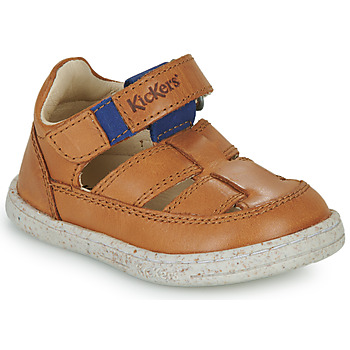 鞋子 男孩 凉鞋 Kickers TRACTUS 棕色
