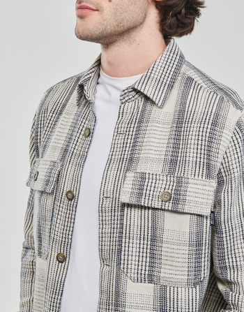 Only & Sons  ONSSCOTT LS CHECK FLANNEL OVERSHIRT 4162 黑色