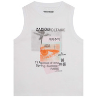 衣服 女孩 无领短袖套衫/无袖T恤 Zadig & Voltaire X15378-10P-C 白色