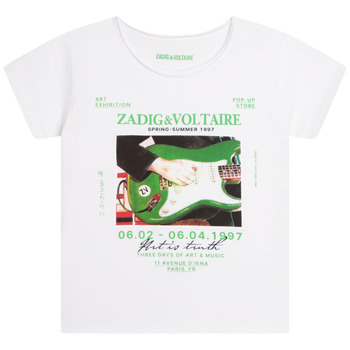 衣服 女孩 短袖体恤 Zadig & Voltaire X15381-10P-C 白色