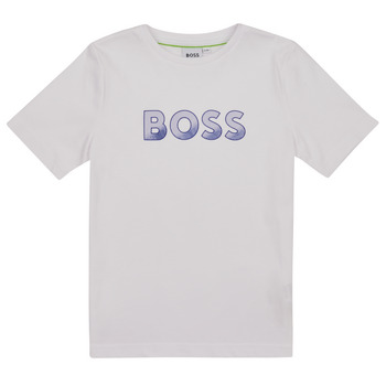 衣服 男孩 短袖体恤 BOSS J25O03-10P-C 白色