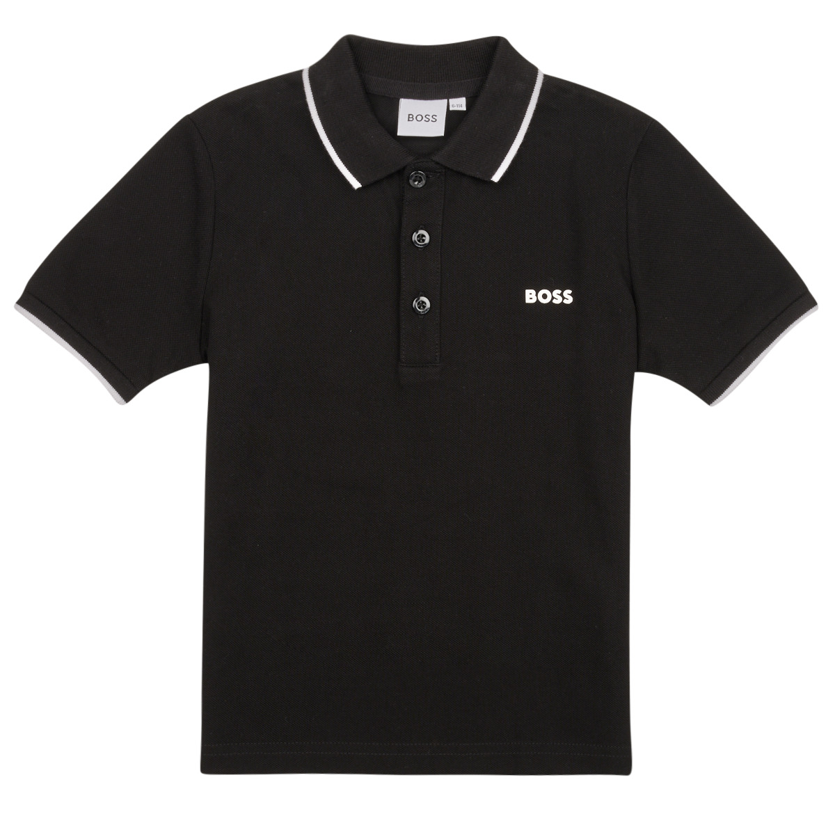 衣服 男孩 短袖保罗衫 BOSS J25P26-09B-J 黑色